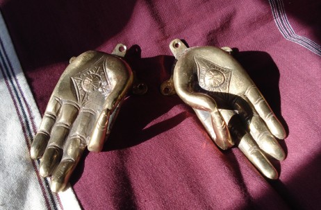 Jnana Mudra - Puxador para Portas em Bronze