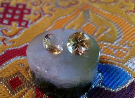Pedra para Mandala - Citrino Facetado 8mm - 1,5ct