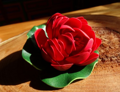Flor de Lótus - Ornamento em EVA - Pureza e Autoconhecimento - Púrpura