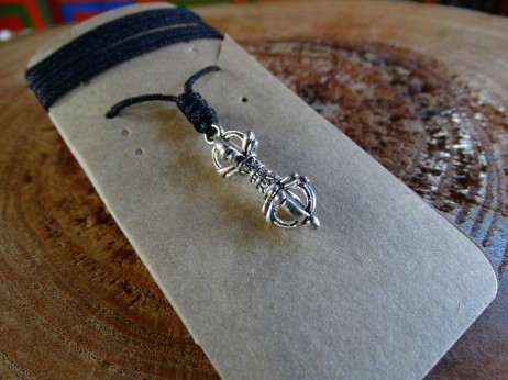 Dorje - O Cetro de Diamante - Cordão com Nó da Linhagem - Vajra