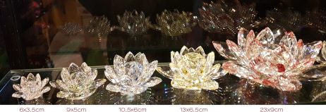 Flor de Lótus - Cristal - 9cm - Amarelo - Image 2