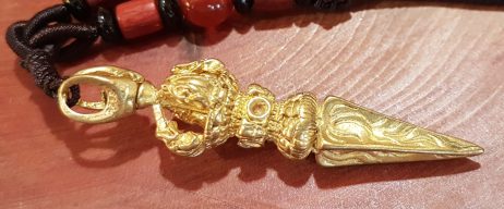 Amuleto Phurba - Libera Ignorância da Mente - Vajrakilaia Dourado - Image 4
