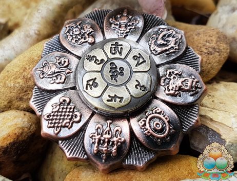 Fidget Hand Spinner Oito Símbolos Auspiciosos