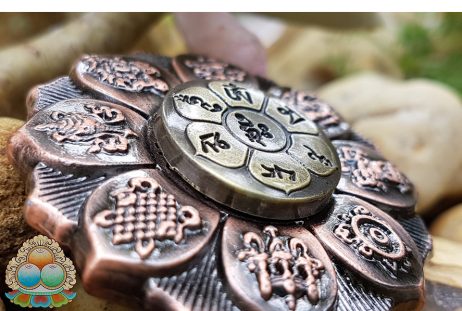 Fidget Hand Spinner Oito Símbolos Auspiciosos - Image 3