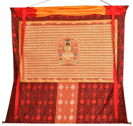 Thangka de Mil Buddhas - Pintura Tibetana