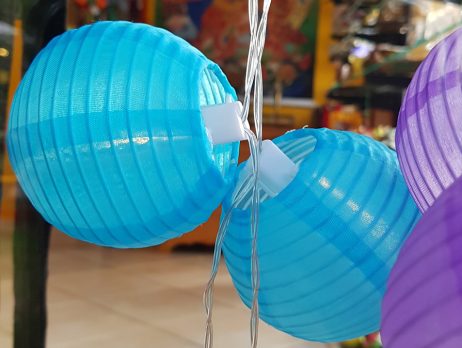 Conjunto de Lanternas Chouchin - Lanternas Chinesas Azul