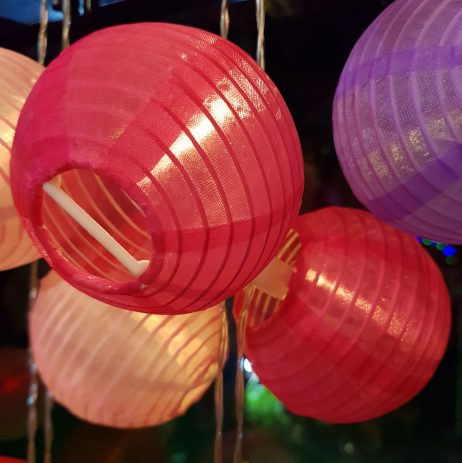 Conjunto de Lanternas Chouchin - Lanternas Chinesas Rosa - Led - Image 4