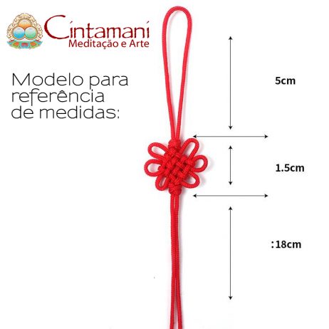 Nó-Sem-Fim para Tassel - Conjunto com 8 unidades - Rosa - Image 3