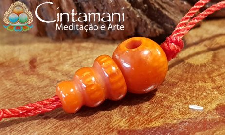 Guru Bead em Coral 6mm