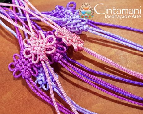 Nó-Sem-Fim para Tassel - Conjunto com 8 unidades - Tons Lilás