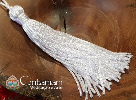 Tassel - Conjunto com 5 unidades - Decoração Típica - Artesanato Ethnico - Branco