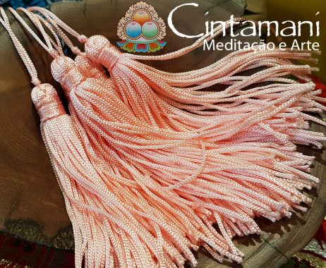 Tassel - Conjunto com 5 unidades - Decoração Típica - Artesanato Ethnico - Salmão - Image 2