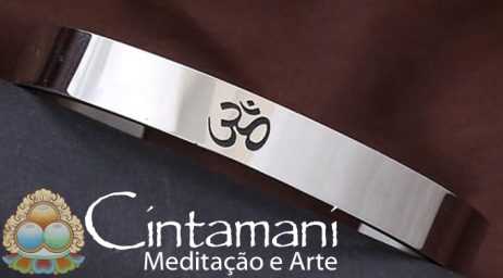 Bracelete em Aço com Sílaba OM - Image 2