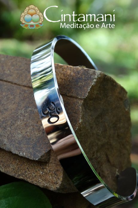Bracelete em Aço com Sílaba OM - Image 6