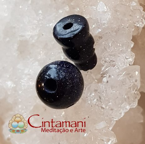 Guru Bead em Pedra Estrela 10mm - Blue Sand