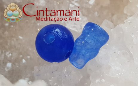 Guru Bead em Calcedônia Azul 8mm - Image 2