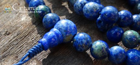 Mala Tibetano de 108contas de Lápis Lázuli 8mm - Rosário Budista - Japamala - Image 3