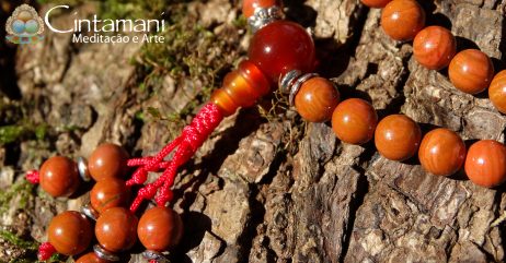 Mala Budista de 108contas - Zhanguo Agate - Ágata de Fogo - Rosário Tibetano 6mm - Japamala - Image 2