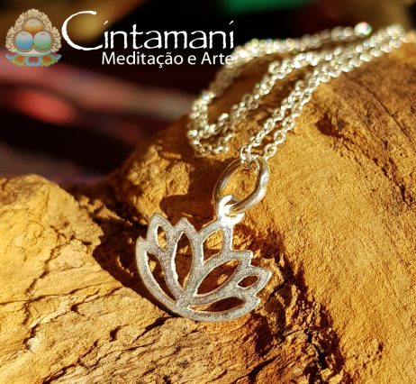 Pingente Flor de Lótus - Padma - Colar e Pingente em Prata 925 - Autoconhecimento - Image 2