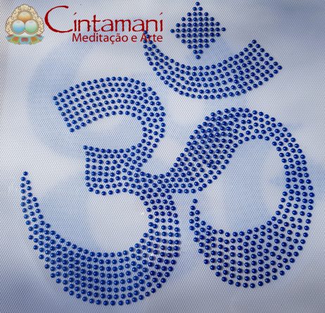 Estampa Sílaba OM - Hotfix - Artesanato e Armarinho - Azul
