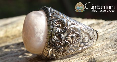 Anel Blossom Agate - Pedra Natural - Cobre com Banho de Prata925 - Image 2