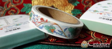 Fita Adesiva Washi Tape - para Scrap Book - em Papel de Arroz - 10mm 5m
